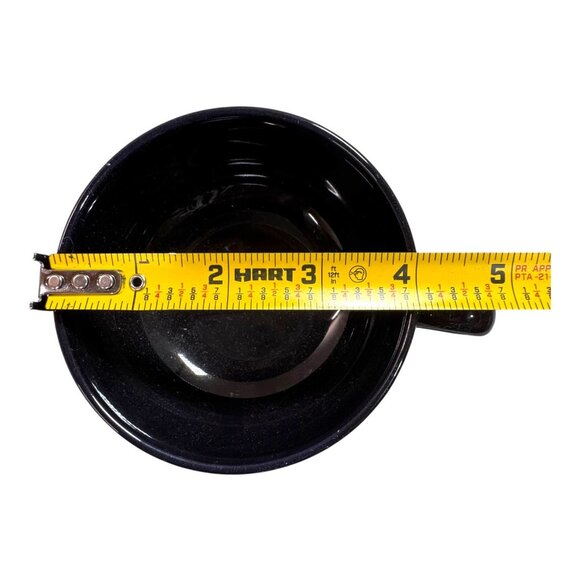 2 Sets Espresso Cups Saucers Waechtersbach Germany Black Glossy Ceramic Vintage - Picture 7 of 8